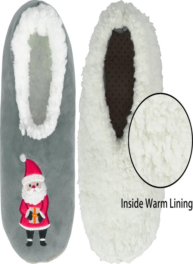 BenSorts Slippers for Women Cozy Socks House Fuzzy Slippers Gift Christmas Tree Size 7 8 8.5 - Image 2
